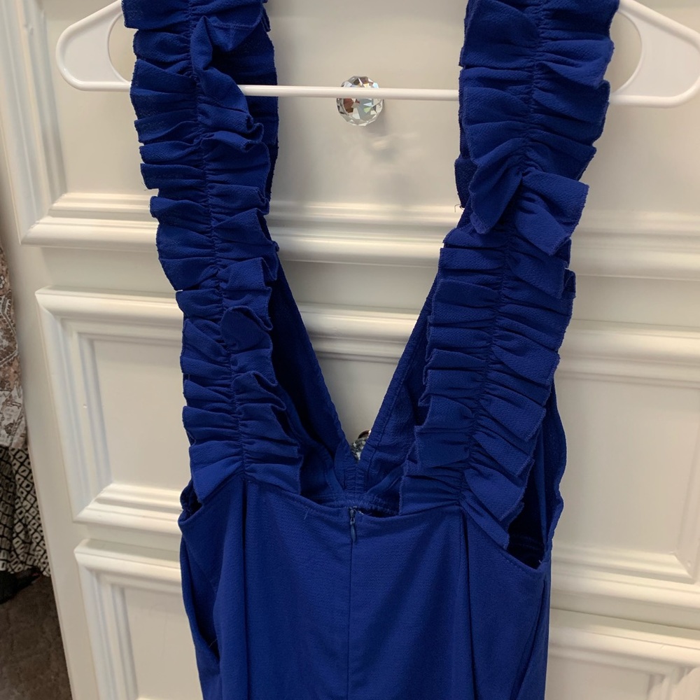 Blue Ruffle Romper - Picture 3 of 4